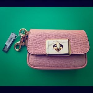 Coach Crossgrain Leather Mini Cassidy Coin Case